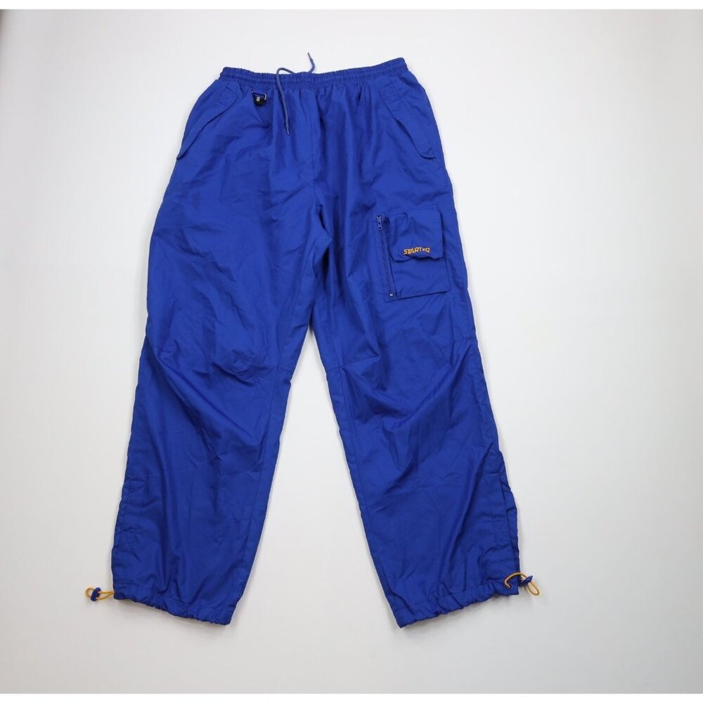 Vintage 90s Starter Mens Large Spell Out Ripstop Adjustable Cuff Cargo Pants